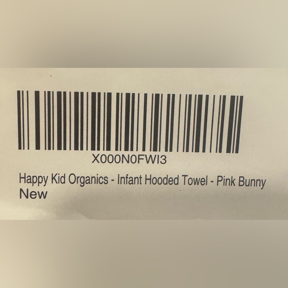 Adorable Baby/Infant Newborn Pink Bunny Hooded Bath Towel 23x31 New - Picture 5 of 5